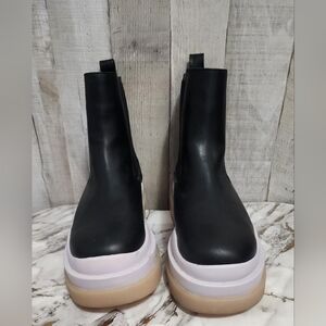 Call It Spring Black and White Platform Boots